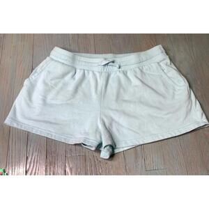 Colsie Shorts Women Medium calming Mint green, High Rise Sweatshort Drawstring